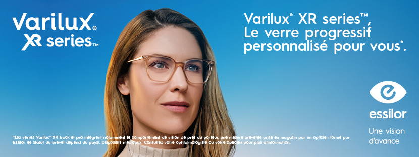 femme portant des verres Essilor Varilux Xr Series